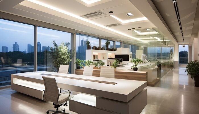 remodeled office at palm beach